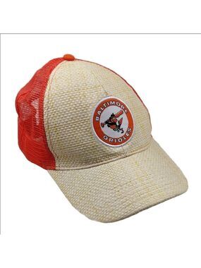 Baltimore Orioles Classic Orange Cotton Paper Yarn Snap Closure Baseball Cap